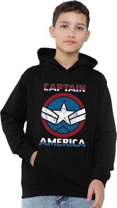 Produktbild Captain America Kapuzenpullover Zum Überziehen meliert (128)