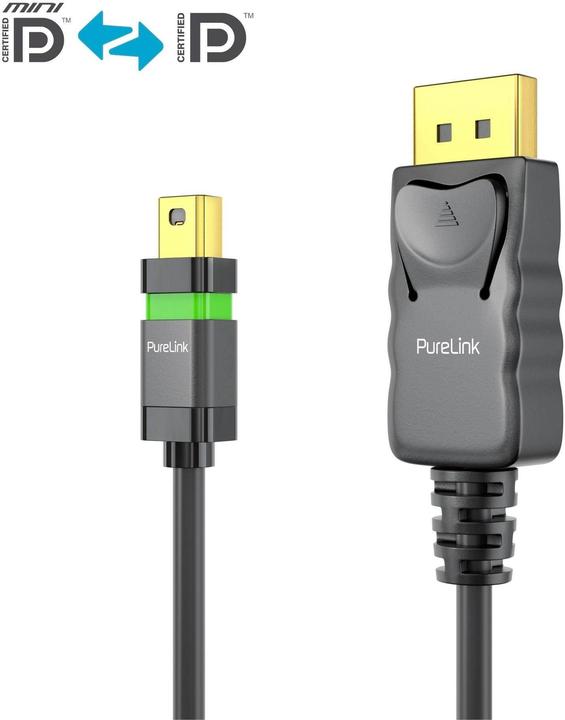 Actual product image Purelink Cable ULS Cert. 4K High Speed Mini-DP - DP, 1 m (1 m)