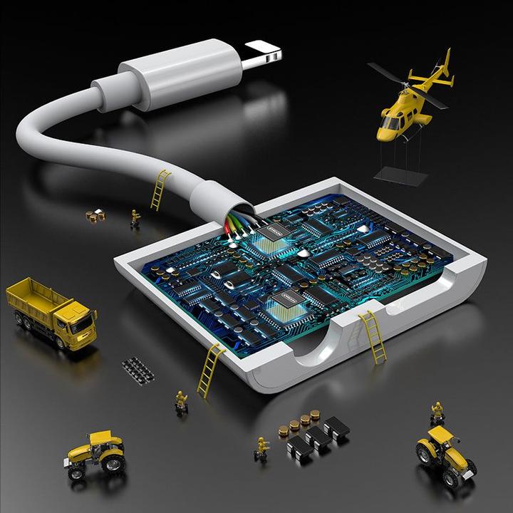 Image du produit Joyroom Convertisseur audio Apple 3.5mm et port Lightning (Jack 3.5mm, Lightning)