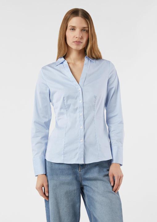 Immagine prodotto Comma Bluse Feminine Baumwollbluse mit Kragen und V-Ausschnitt (46)