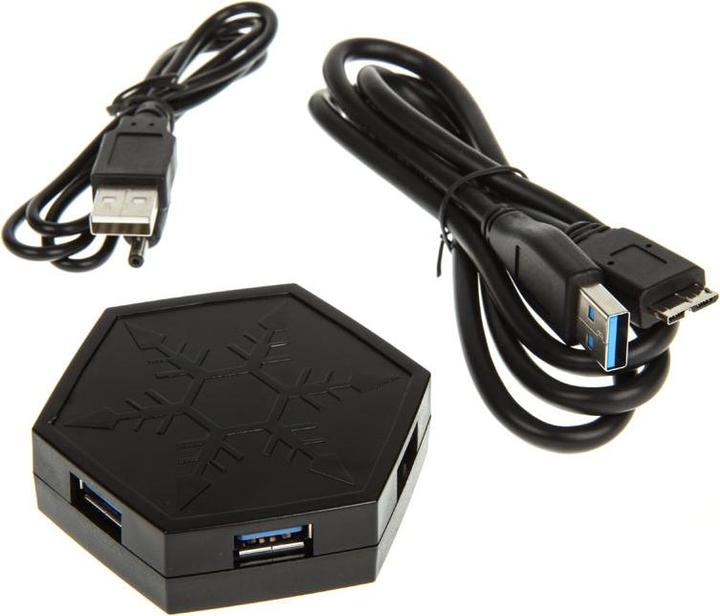 Actual product image Silverstone Ep01 (Micro USB, 4 ports)