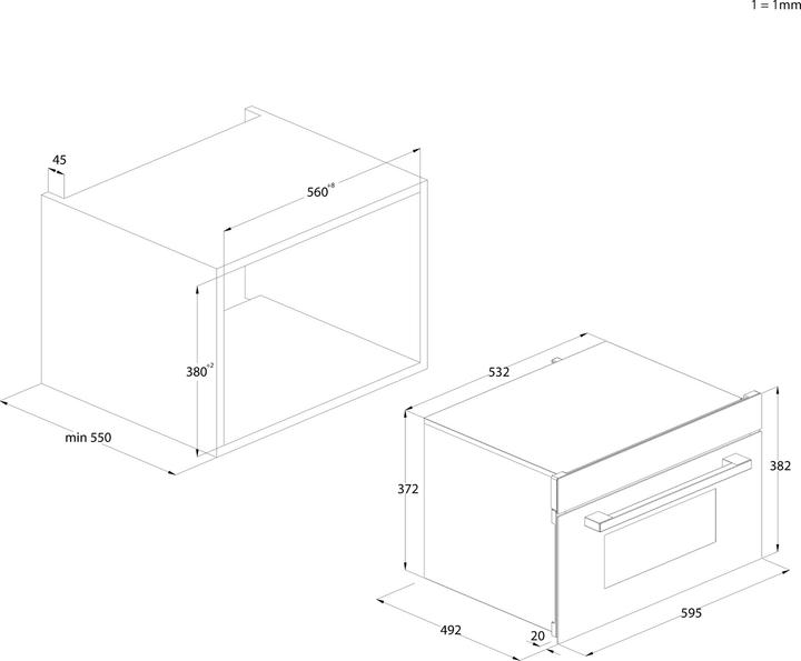Image du produit Haier Microwave HWO38MG4HXBD Microwave Oven with Grill, Built-in, Touch control, 1100 W, Black | (34 l)
