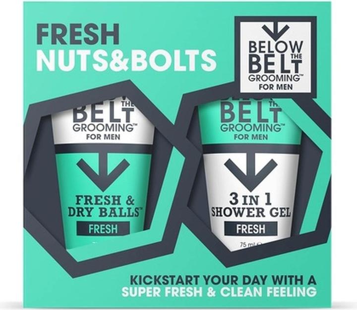 Image du produit Below the Belt Grooming Below the Belt - Coffret cadeau Fresh Nuts & Bolts (Set soin du corps)