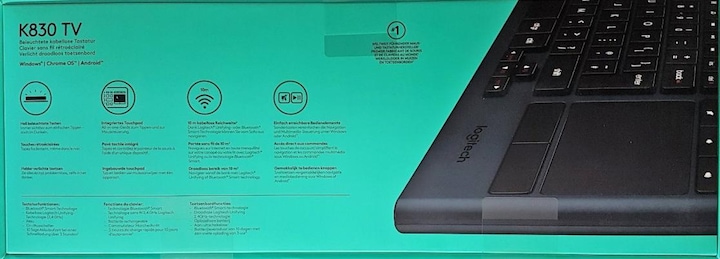 Produktbild Logitech Wireless Illuminated Keyboard K830 (DE, Kabellos)