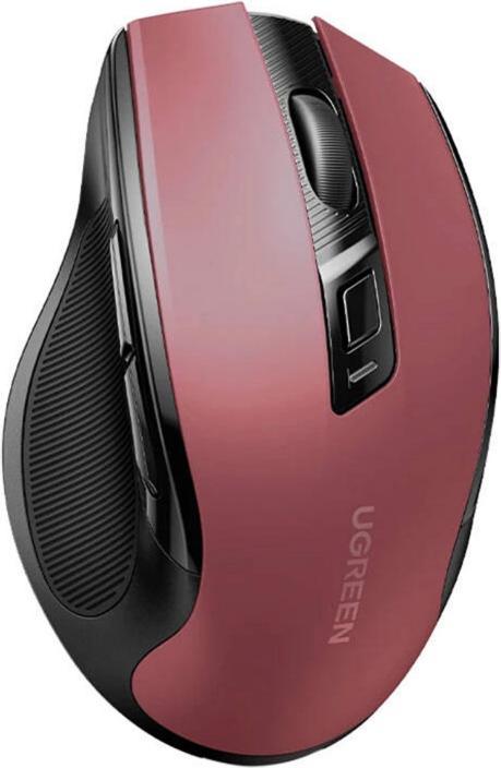 Actual product image Ugreen Mysz Bezprzewodowa mysz MU006 2.4 GHz + Bluetooth 5.0 (czerwona) (Wireless)