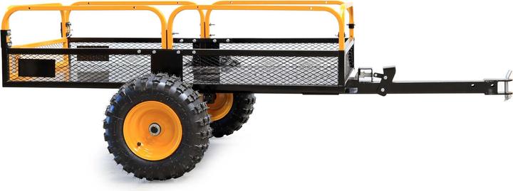 Actual product image Wiltec Tipper trailer up to 450kg for lawn tractor trailer Tipper tipping skip garden (Lawn tractor)