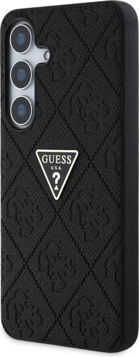 Image du produit Guess Hot Stamp 4G Pattern Triangle Metal Logo case for Samsung Galaxy S25 - black (Samsung Galaxy S25)