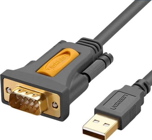 Produktbild Ugreen Cable USB-C to DB9 RS-232 1m (black)