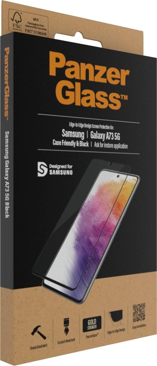 Actual product image PanzerGlass Standard (1 Piece, Samsung Galaxy A73 5G)