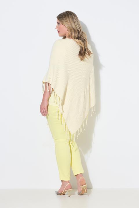 Produktbild Miamoda Poncho, oversized, Feinstrick, Zopfmuster, Fransen (42, 44, 46, 48)
