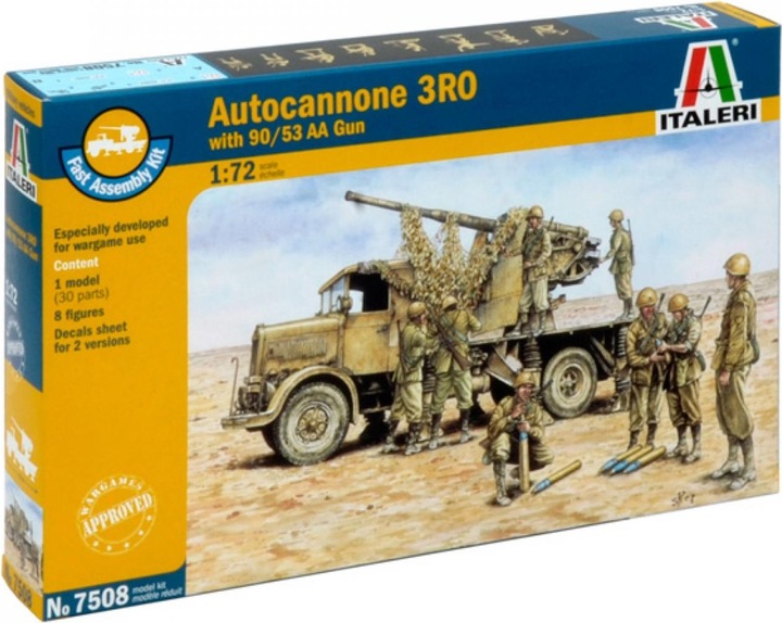 Produktbild Italeri Autocannone 3RO with 90/53 AA Gun