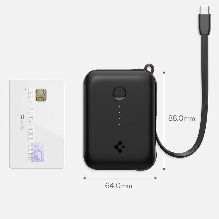 Actual product image Spigen Powerbank Essential EA3010BT 10000mAh 30W czarny (10000 mAh, 30 W)