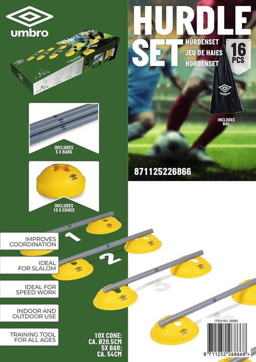 Actual product image Umbro Hurdles Set, 15pcs.