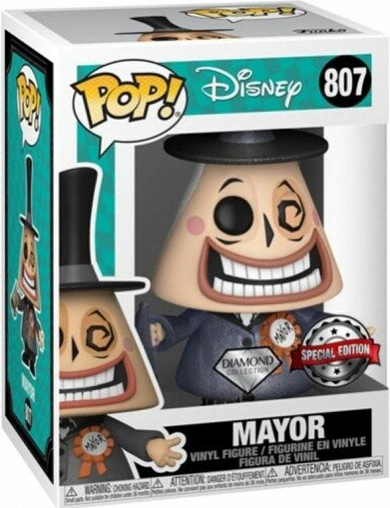 Actual product image Funko Pop! Nightmare Before Xmas : Mayor (DMGL) (807) EXM