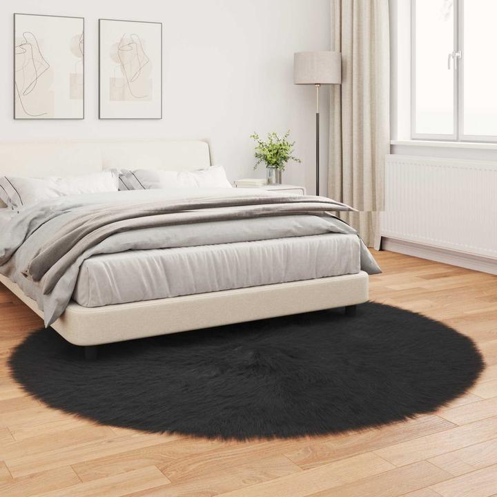 Produktbild vidaXL Kunstschaffell Teppich (160 cm)
