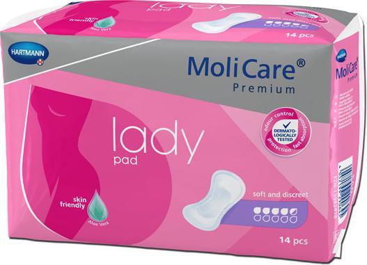 Actual product image MoliCare Premium La Pad 4.5 Trop Btl 14 (14 x, Regular)