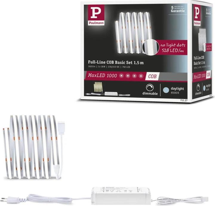 Produktbild Paulmann MaxLED 1000 Full-Line COB Stripe Set (Tageslicht, 150 cm, Indoor)