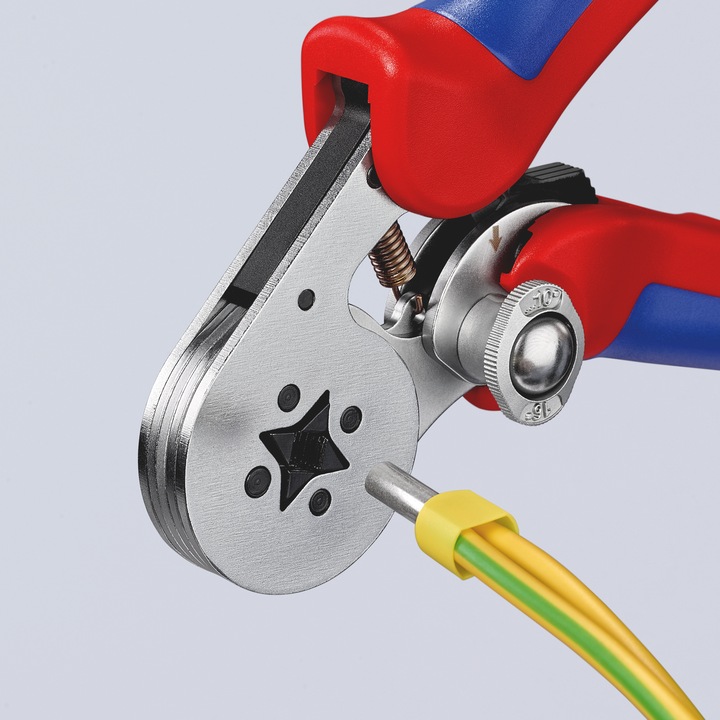 Image du produit Knipex Pince à sertir auto-ajustable pour embouts de câble (180 mm)