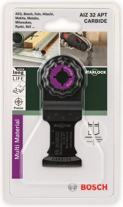 Productafbeelding Bosch Zubehör Hardmetalen precisie opdeelzaagblad AIZ 32 APT MultiMax. 40 x 32 mm