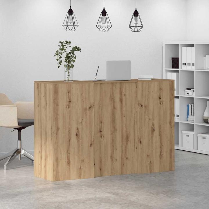 Produktbild vidaXL Empfangstheke Artisan-Eiche 155x50x103,5 cm Holzwerkstoff (50 x 50 x 103.50 cm)