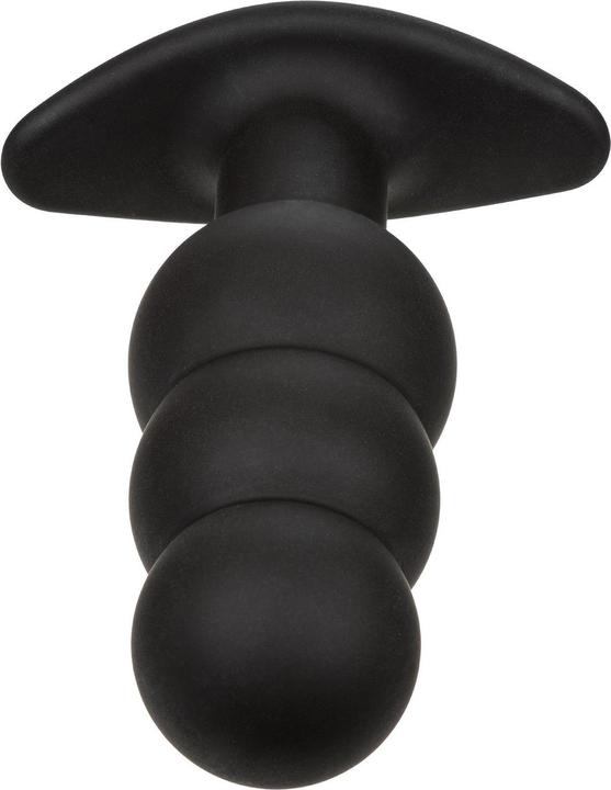 Produktbild CalExotics Rock Bottom Anal Plug Mit Perlen 10 Vibrationen Silikon Schwarz