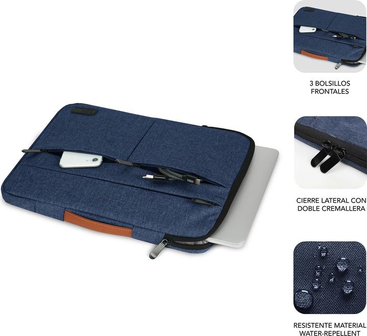Produktbild Subblim FUNDA PORTATIL AIR PADDING 360 SLEEVE 15,6" BLUE (15.60", Universal)
