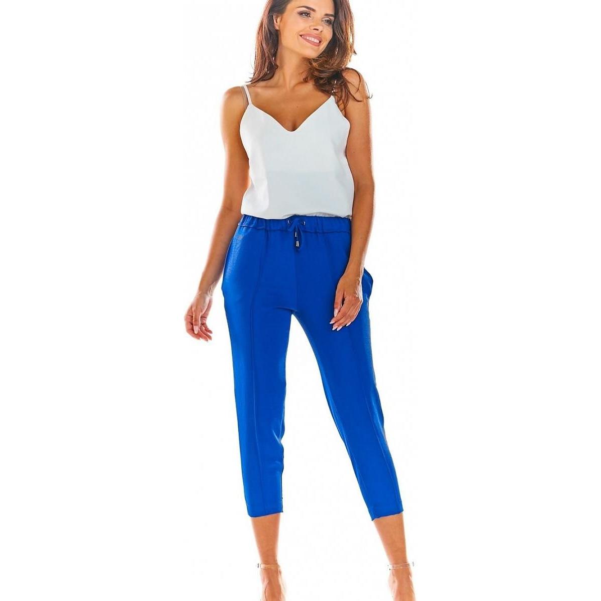 Awama, Damen, Hosen, Damen Hose, Blau, (XL)