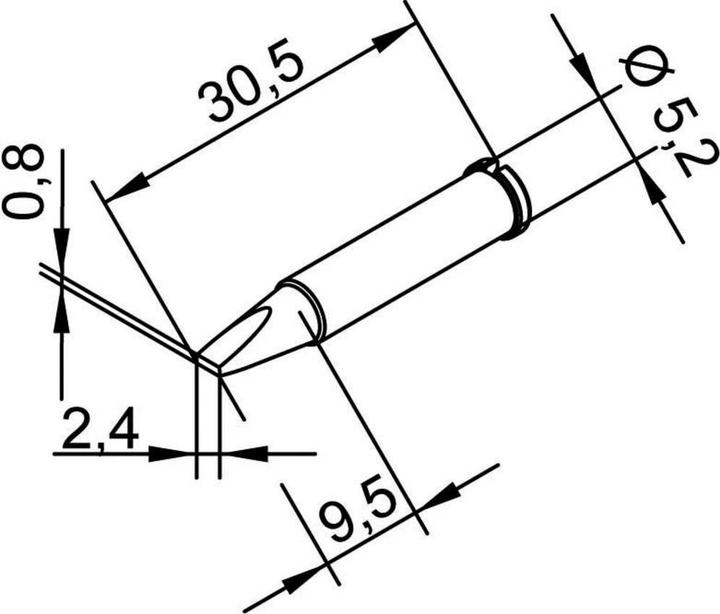 Produktbild Kurtz Ersa Lötspitze 2,4mm meisselförmig (Lötspitze)