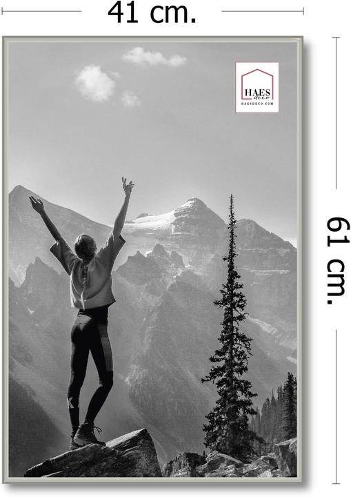 Produktbild Haes Deco Deco Kunststoff-Fotorahmen 40x60 cm EF9S Easy Frame Silber (40 x 60 cm)
