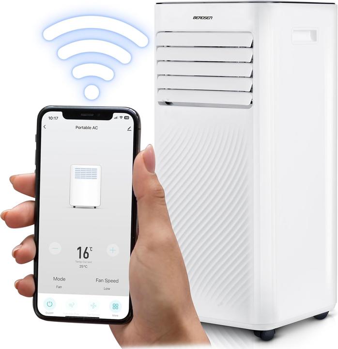 Actual product image Berdsen Mobiles 3-in-1 Klimagerät mit App-Steuerung (9000 BTU/h)