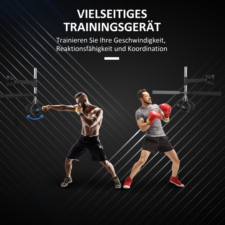 Actual product image Homcom Speedboxing trainer with reflex bar (79 cm, 6 kg)
