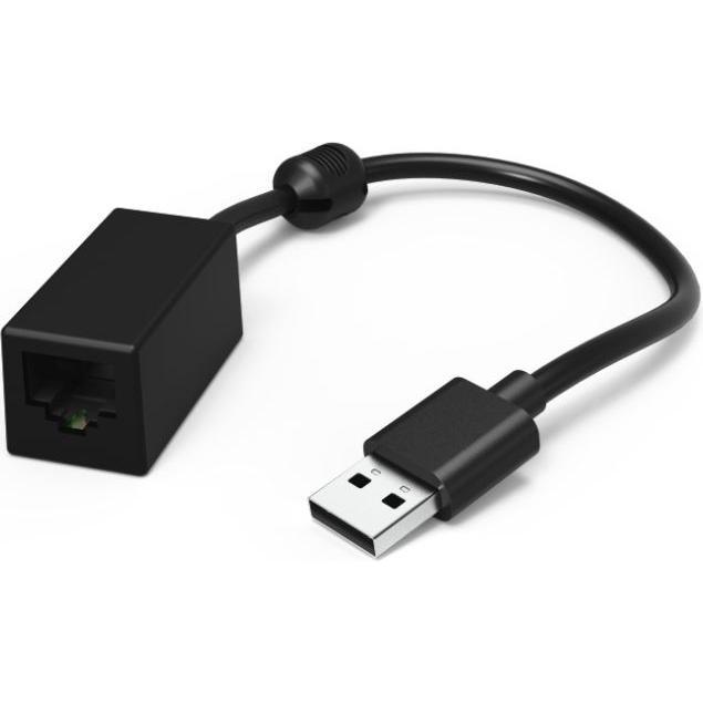Thumbnail - Hama USB-A zu (USB 2.0, RJ45 (1x)), Netzwerkadapter, Schwarz