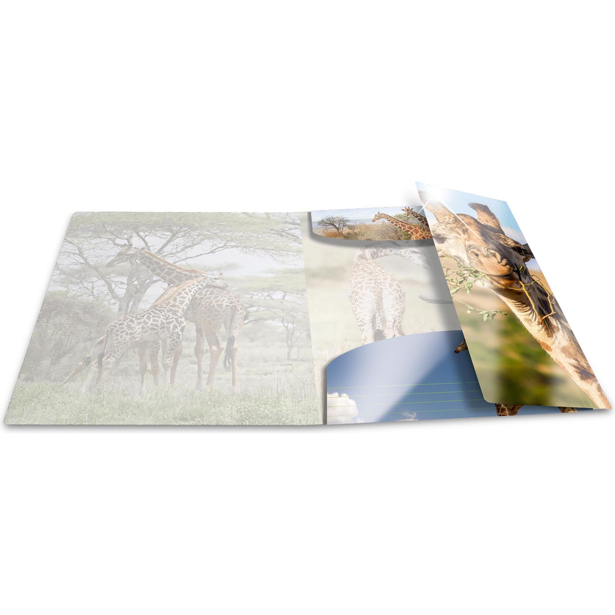 Thumbnail - Herma, Mappe, Eckspannermappe "Giraffe", PP Glossy, DIN A3 Masse: (B)315 x (T)4 x (H)440 mm, mit 3 Innenklappen (A3, 1 x...