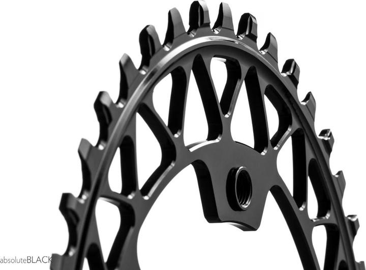Image du produit AbsoluteBLACK aBLACK Cyclocross OVAL GRAVEL 1x 110BCD 5 holes 44-48 BLACK NOIR (48)