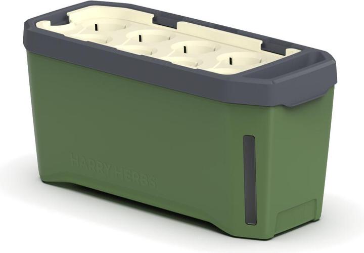 Actual product image Gusta Garden HARRY HERBS Herb Pot with Hood, Dark Green (35.80 x 15 x 25 cm)