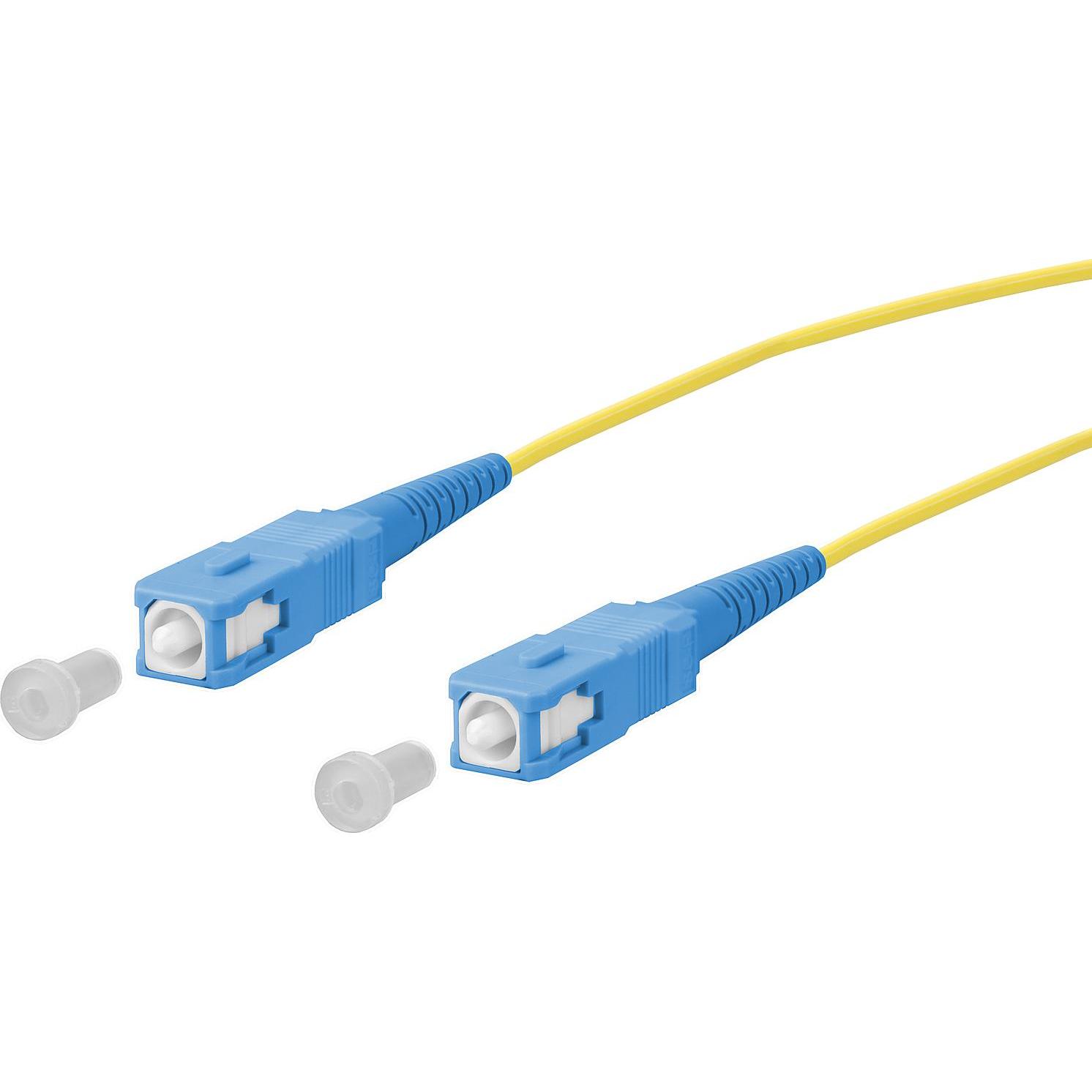 Metz LWL-Patchkabel Singlemode OS2 (U/UTP, CAT6a, 2 m), Netzwerkkabel