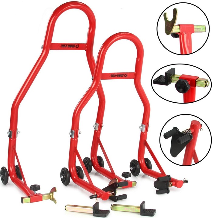 Image du produit MAR STOJAK MOTOCYKLOWY ZESTAW FRONT-TYŁ 2szt. /MAR-POL
