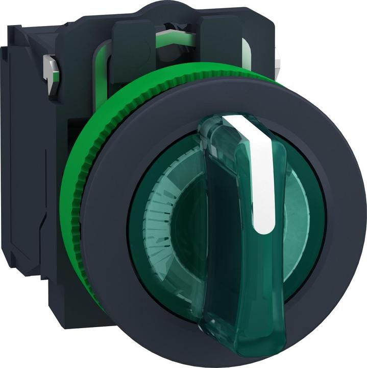 Produktbild Schneider Electric Schneider LeuchtwahlschalterXB5FK133G5kompl Flush Kunstst gn 30mm 110V 1Ö