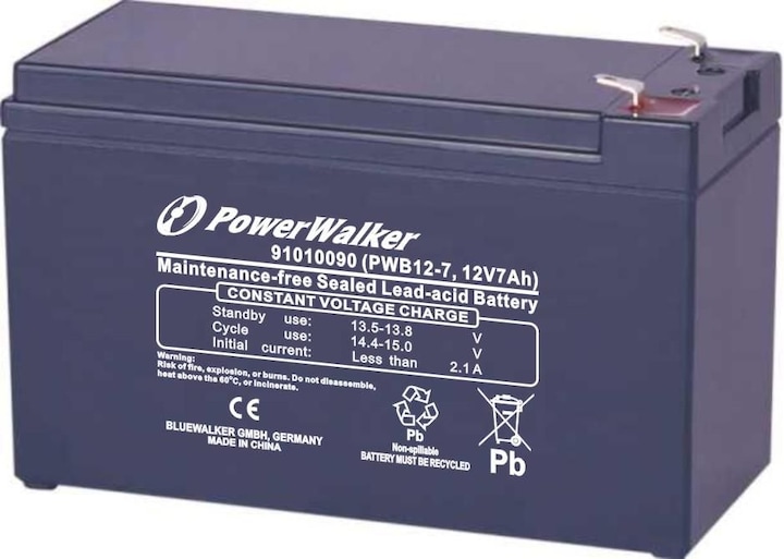 Powerwalker PWB12-7 12V 7Ah Bleigel Batterie Akku fuer USV -Z-