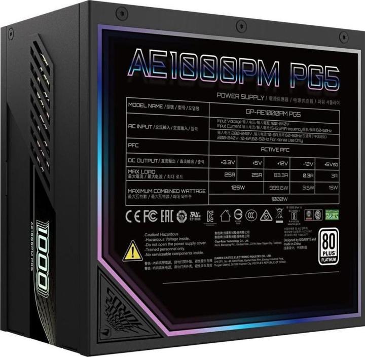 Produktbild Gigabyte Aorus Elite P1000W (1000 W)