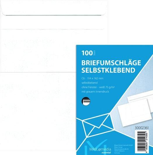 Actual product image Elepa Envelope without window (162 x 114 mm, 100 x)