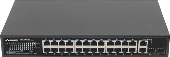 Immagine prodotto Lanberg Switch niezarządzalny PoE+/2x Combo Rack 19" Gigabit Ethernet (26 porte)