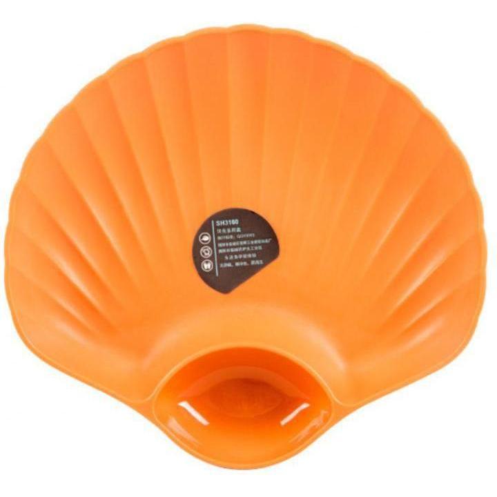 JTI Teller mit separatem Sossenfach - Orange, Teller, Orange