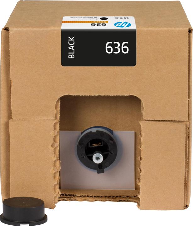 Produktbild HP 636 - 3 l - mit hoher Kapazität - Dye-Based Black (BK)