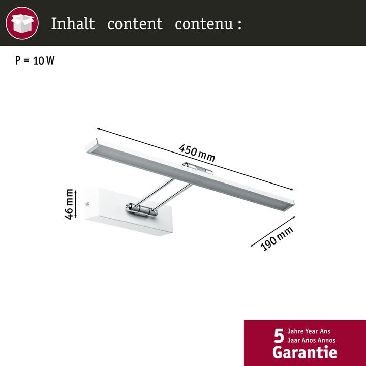 Produktbild Paulmann Bilderleuchte Beam Fifty (850 lm)