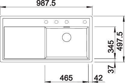 Produktbild Blanco ZENAR XL 6 S-F (98.75 cm, 49.75 cm)