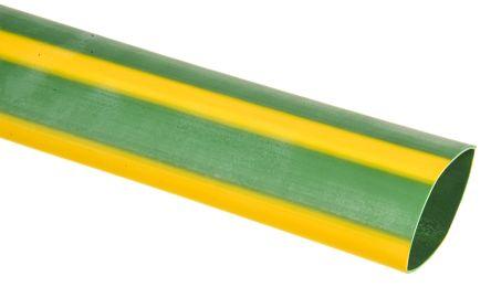 Produktbild RS PRO Schrumpfschlauch 2:1 25,4mm gelb/grün