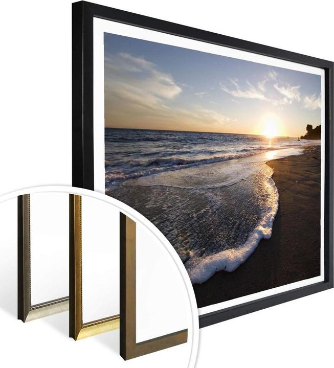 Produktbild Trenddeko Sonnenuntergang am Meer (30 x 24 cm)