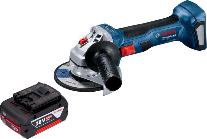 Produktbild Bosch Professional Bosch GWS 18V-7 Professional Akku Winkelschleifer 18 V 115 mm Brushless + 1x Akku 5,0 Ah - ohne (115 mm)