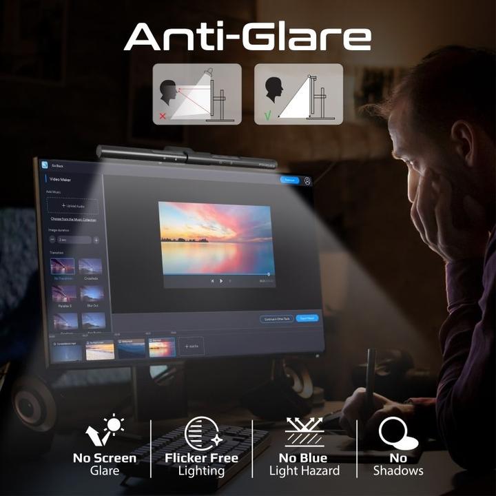Image du produit ProMate Horizon-40 Luminaire à LED pour moniteur